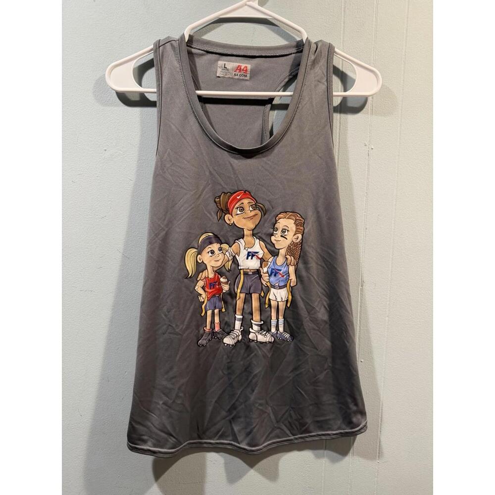 Womens A4 Tank Top Size Large Gray